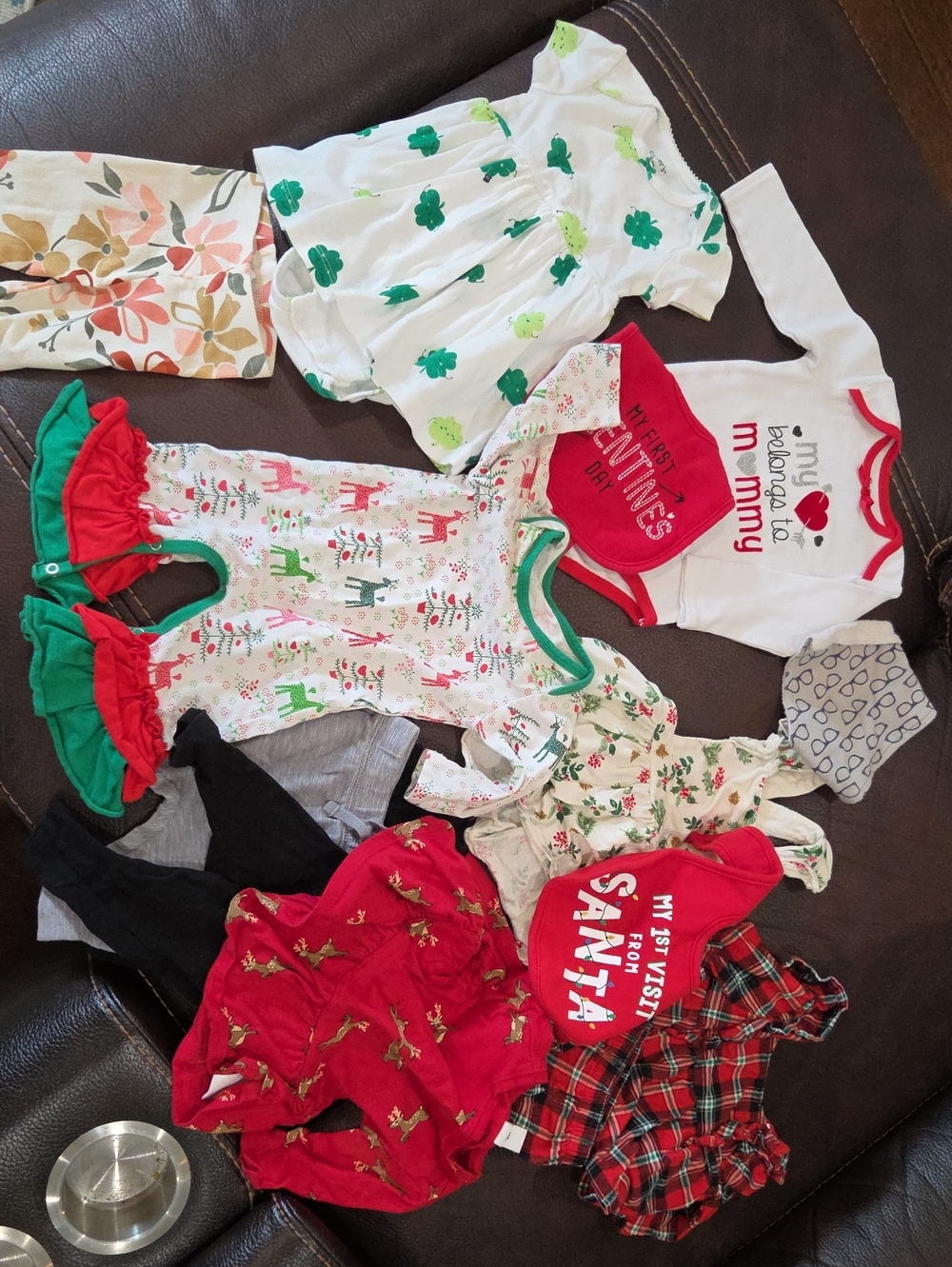 Huge Lot Girl Baby Holiday Bundle Xmas 3 - 6mts
